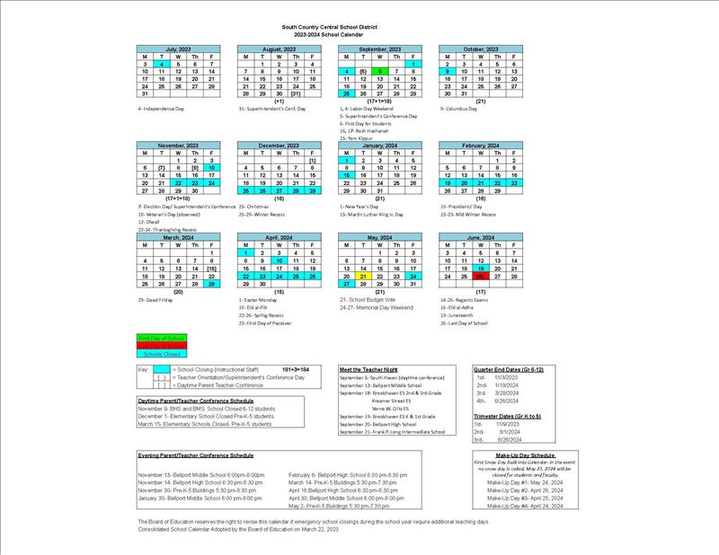 screenshot of consolidated calendar 2023-2024